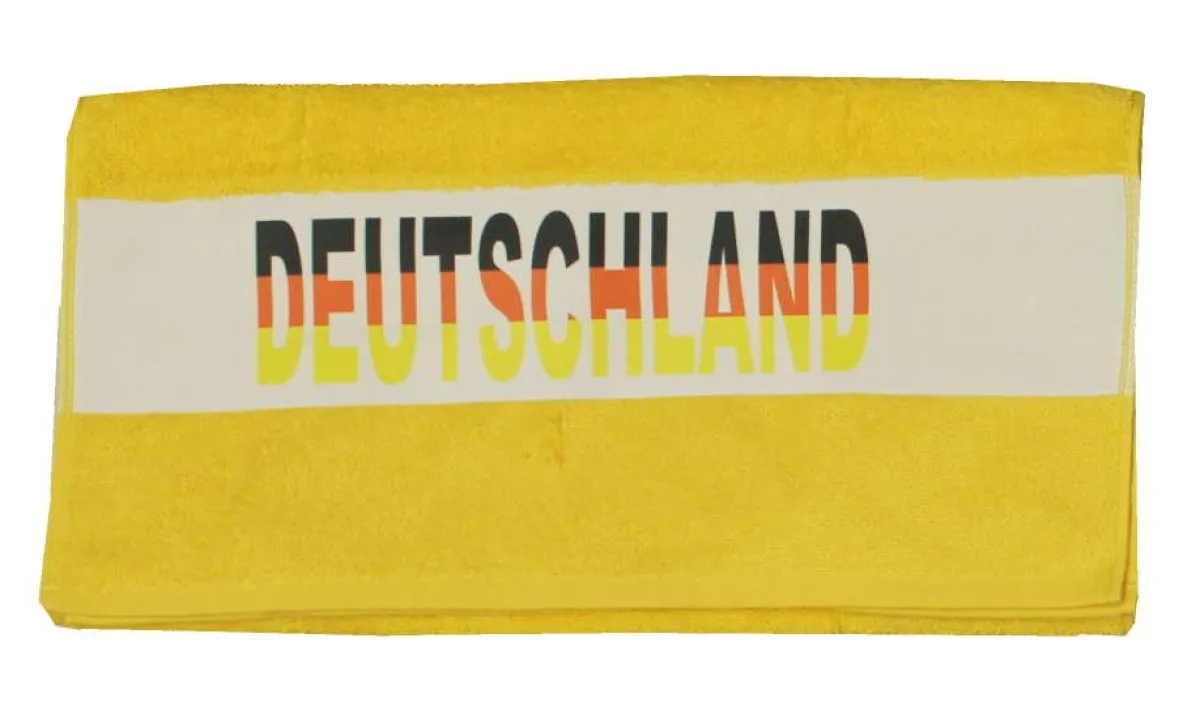 Duschtuch mit Deutschland Flagge gelb