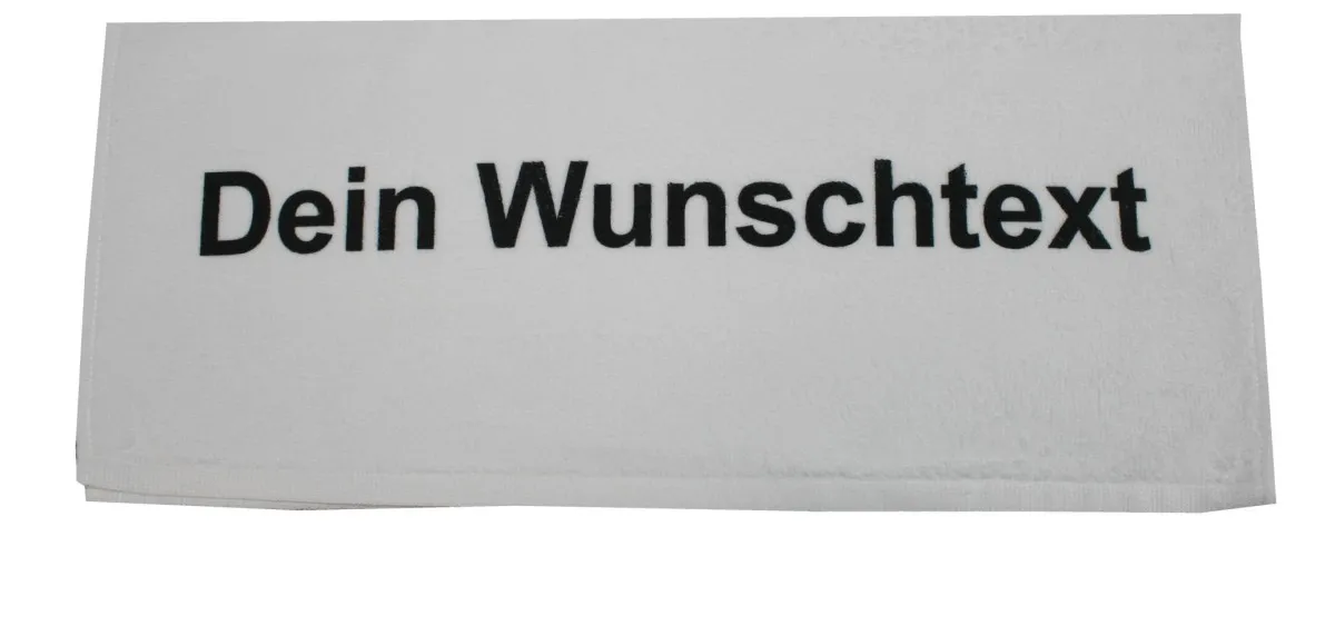 Towel printed with name or text of your choice, 50 x 100 cm