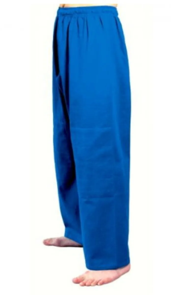 Judo trousers blue with knee reinforcement