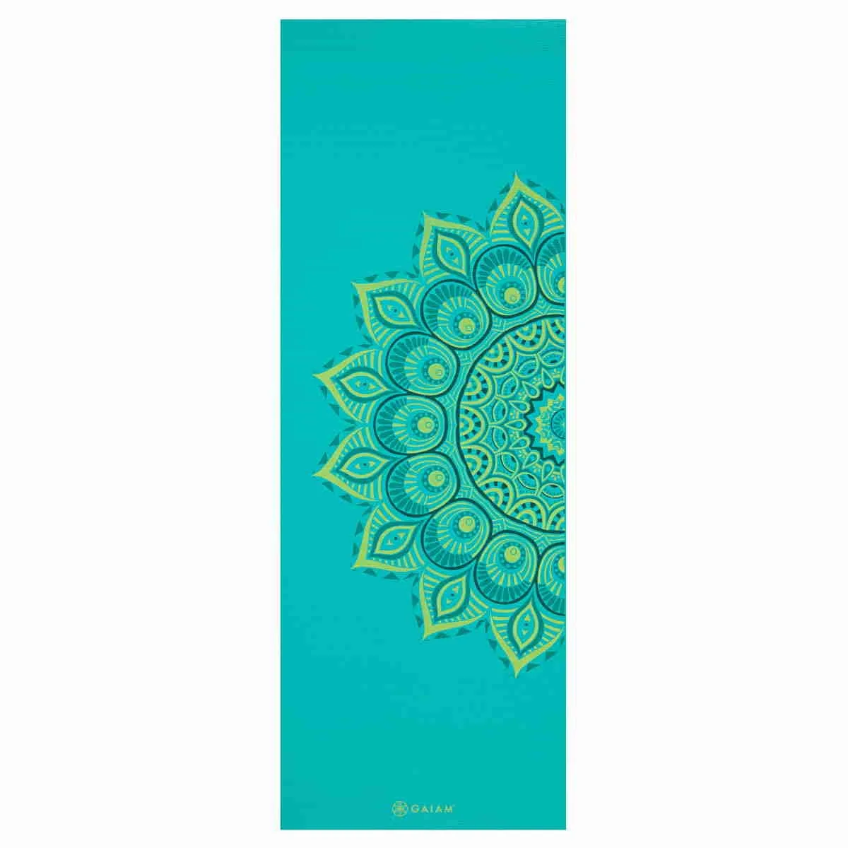 GAIAM yoga mat turquoise with mandala 6mm