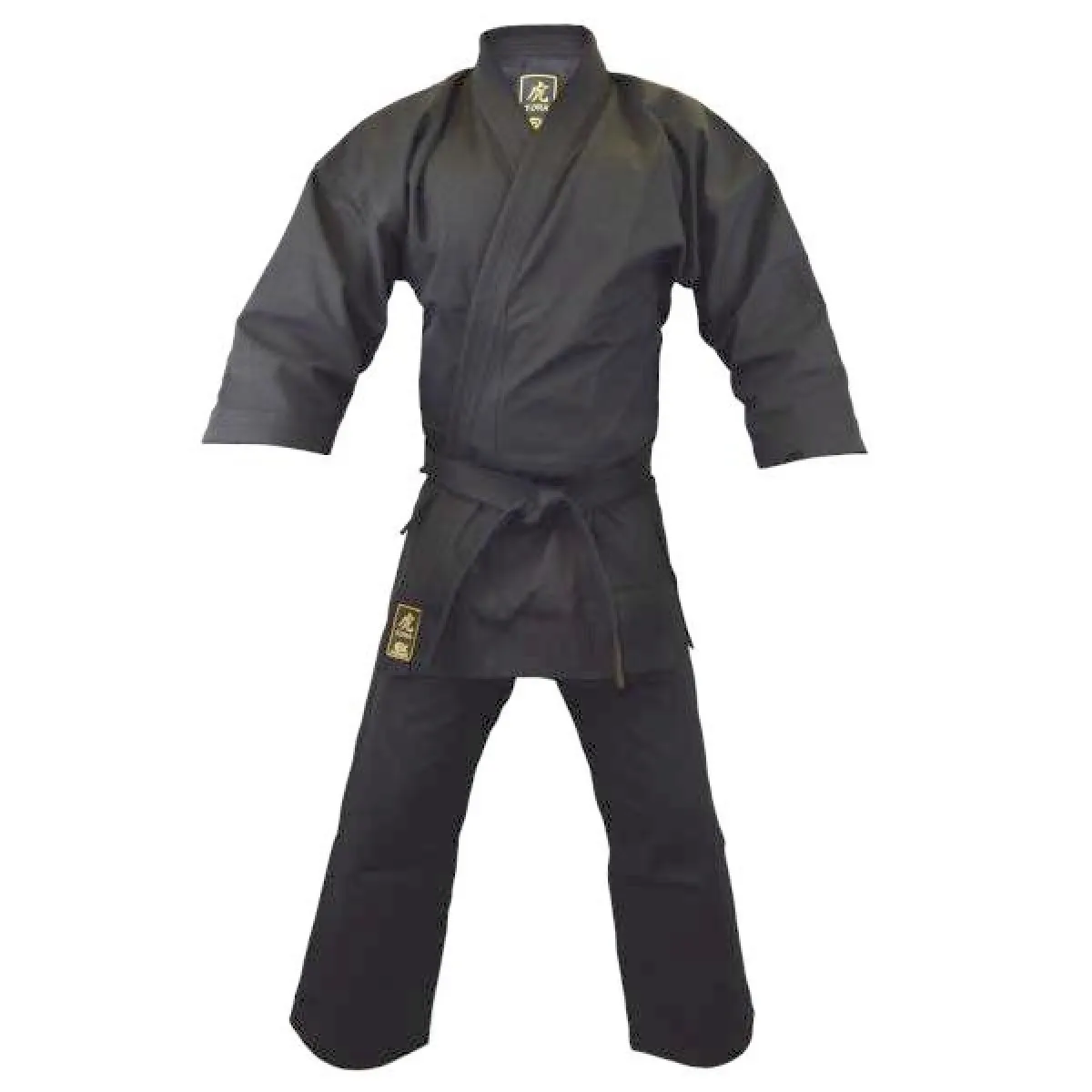 Karate suit TORA black 14OZ
