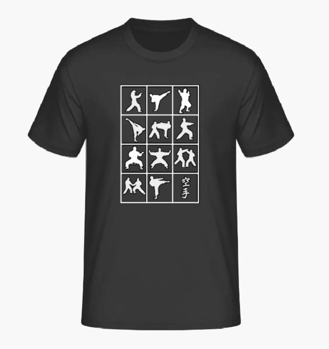 T-Shirt bedruckt mit Karate Motiven