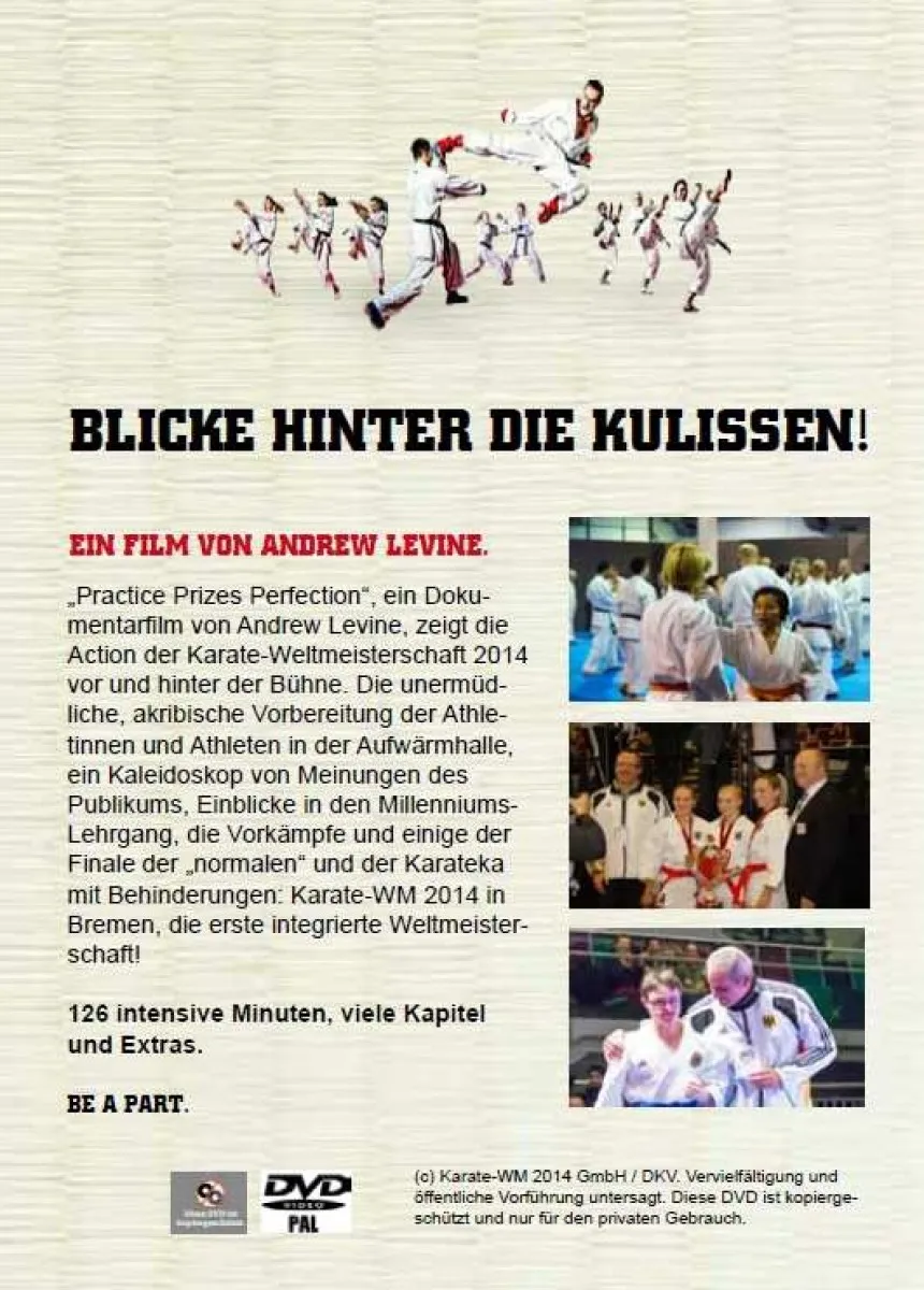 DVD Karate WM 2014 - BLICKE HINTER DIE KULISSEN