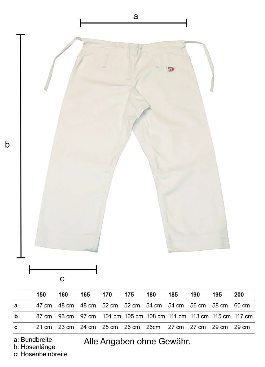 White trousers with drawstring waistband 12 OZ