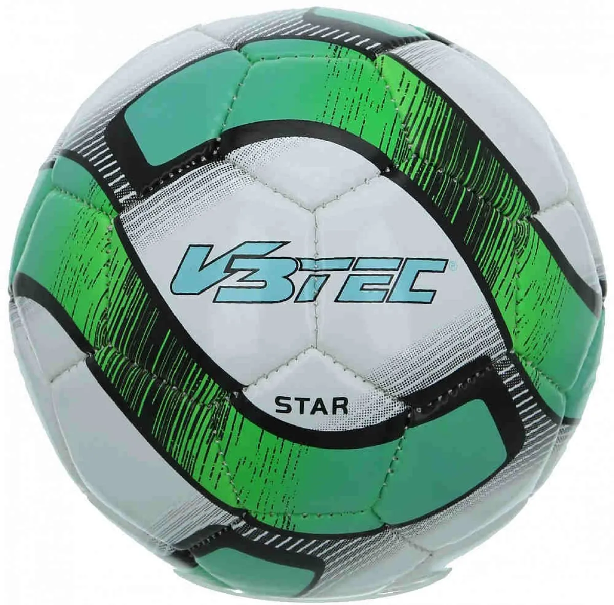 Mini Fussball STAR weiß | schwarz | grün