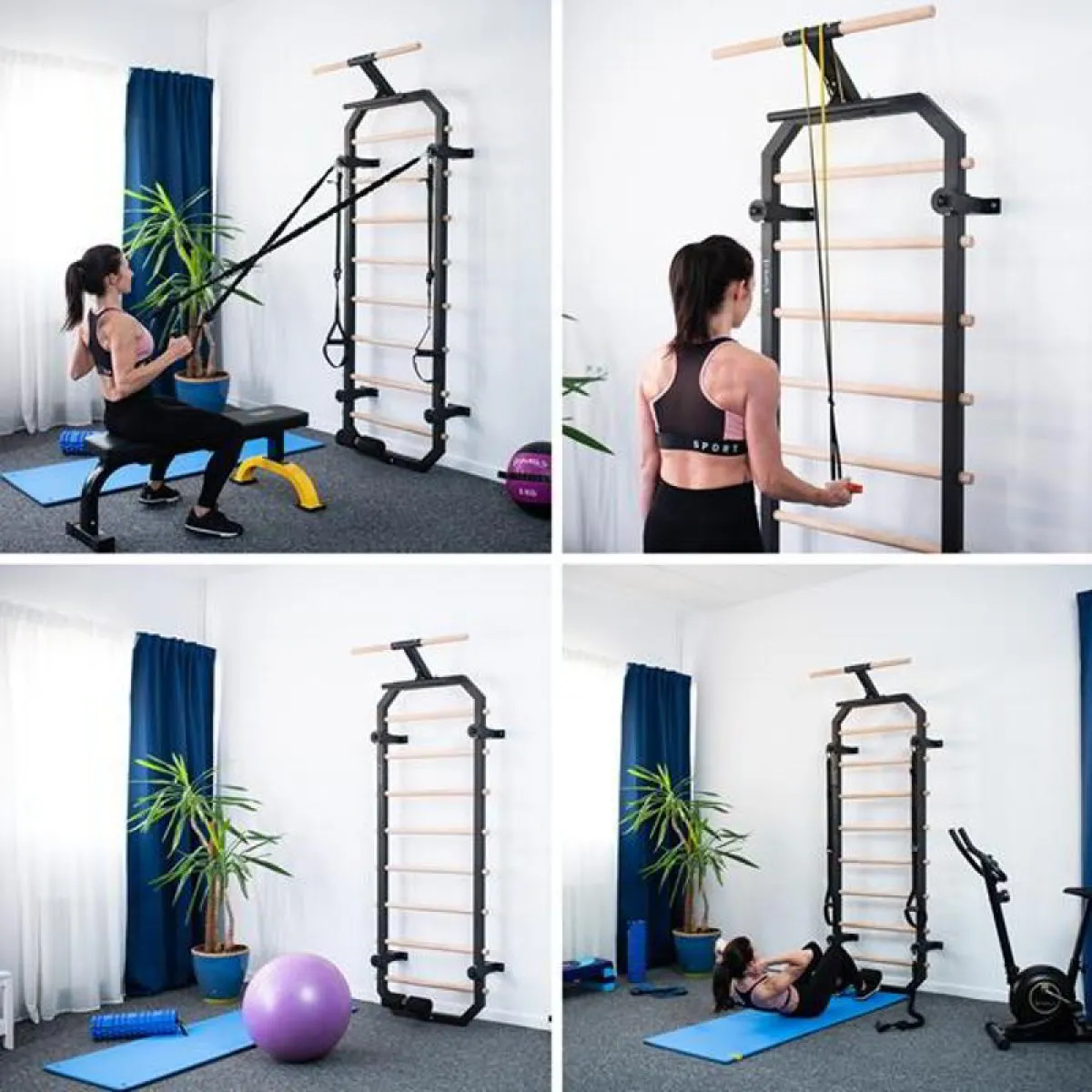 Multifunktionale Sprossenwand Home Gym Fitness Station