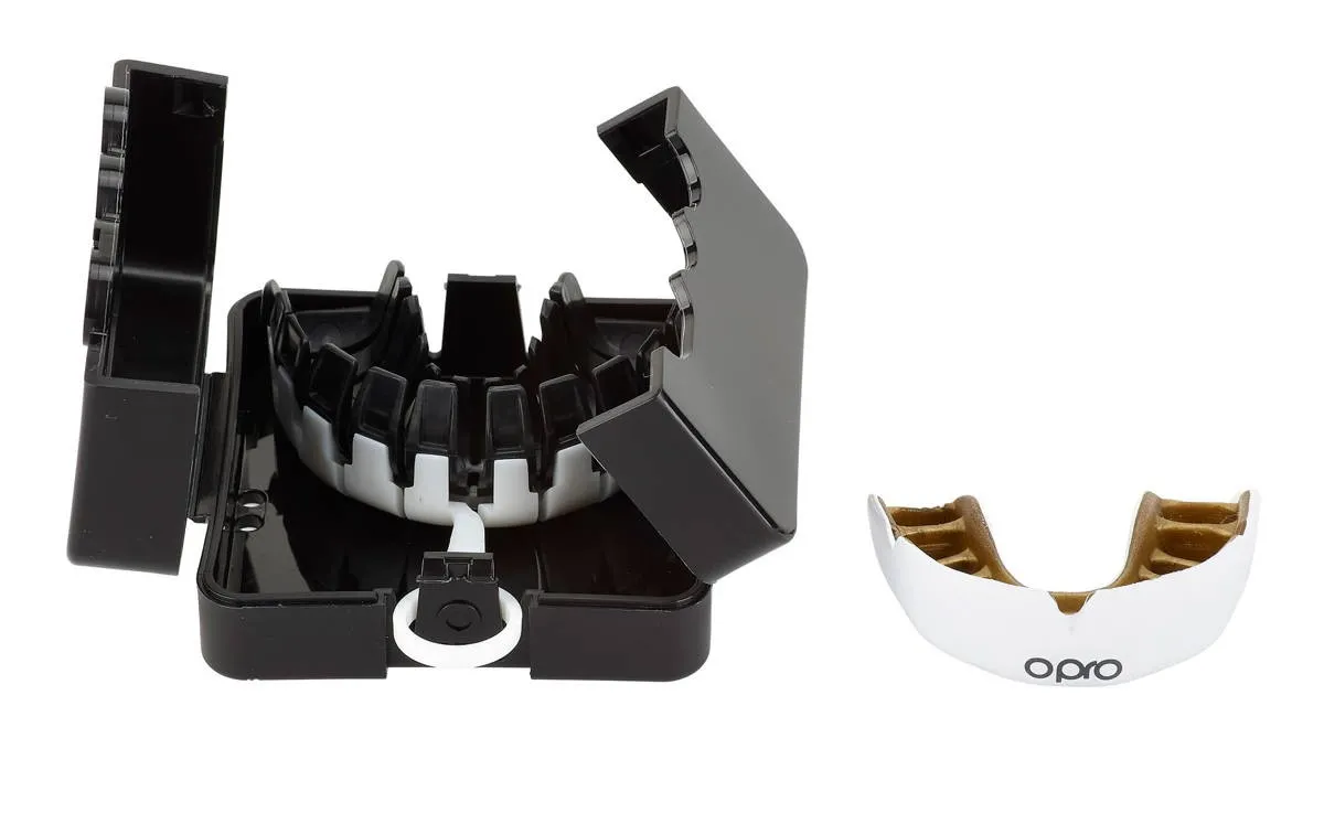 OPRO mouthguard PowerFit white/gold
