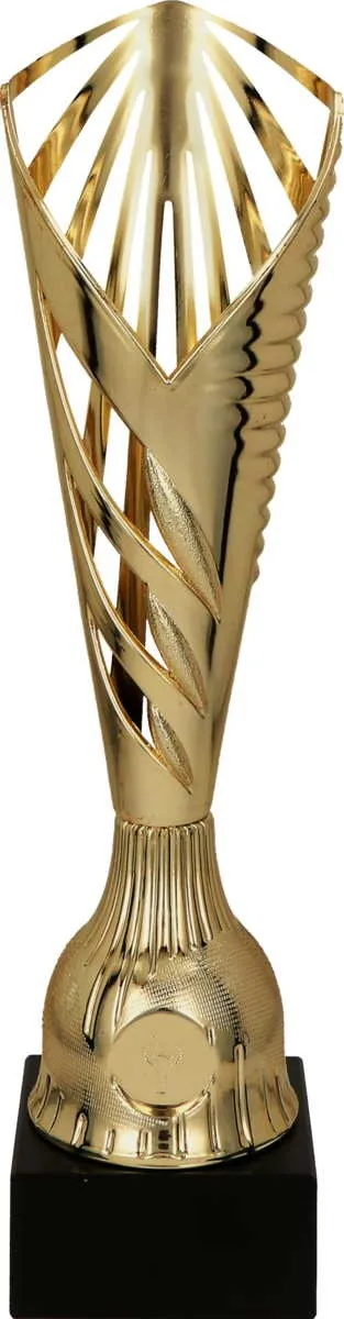 Pokal in gold aus Kunststoff 34 cm