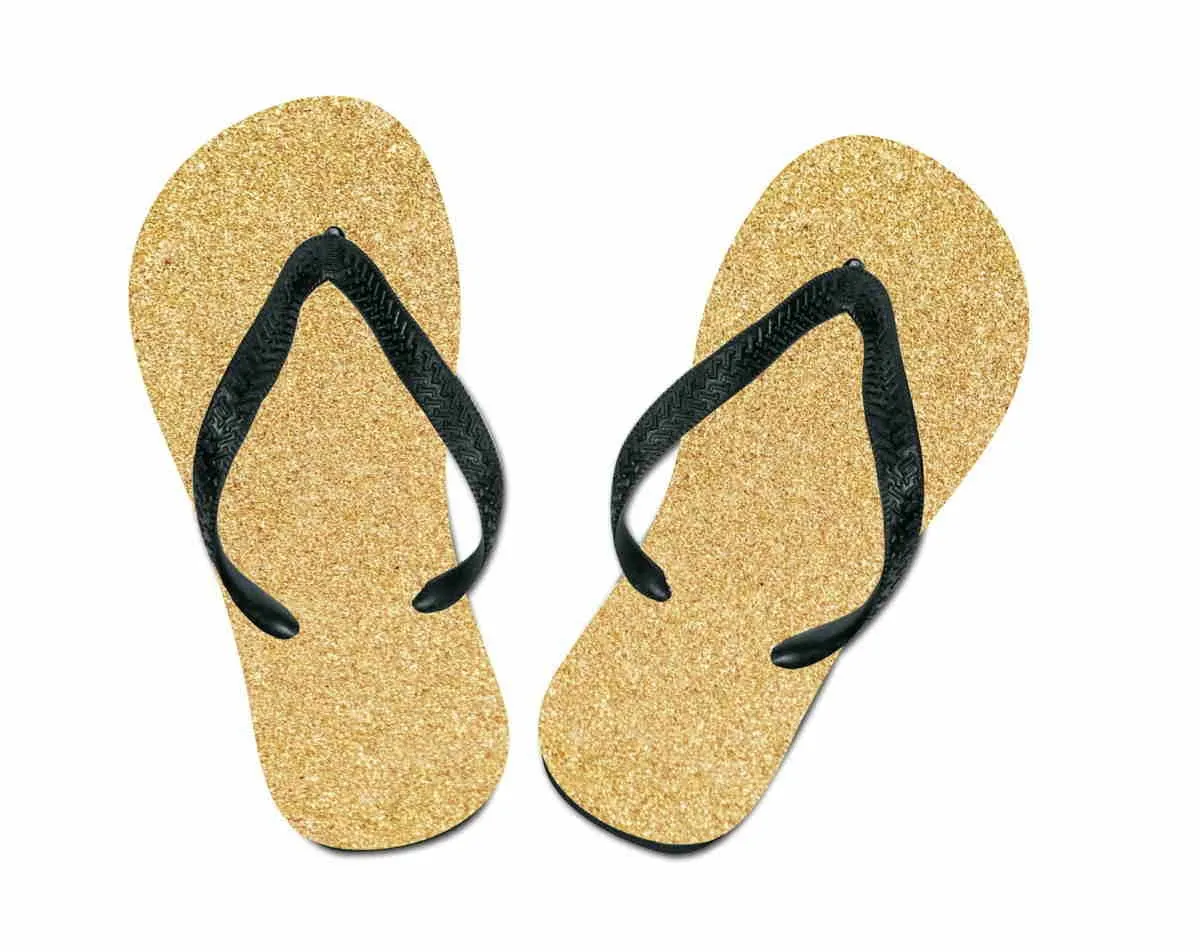 Flip flops gold - bathing shoes flip flops toe separators