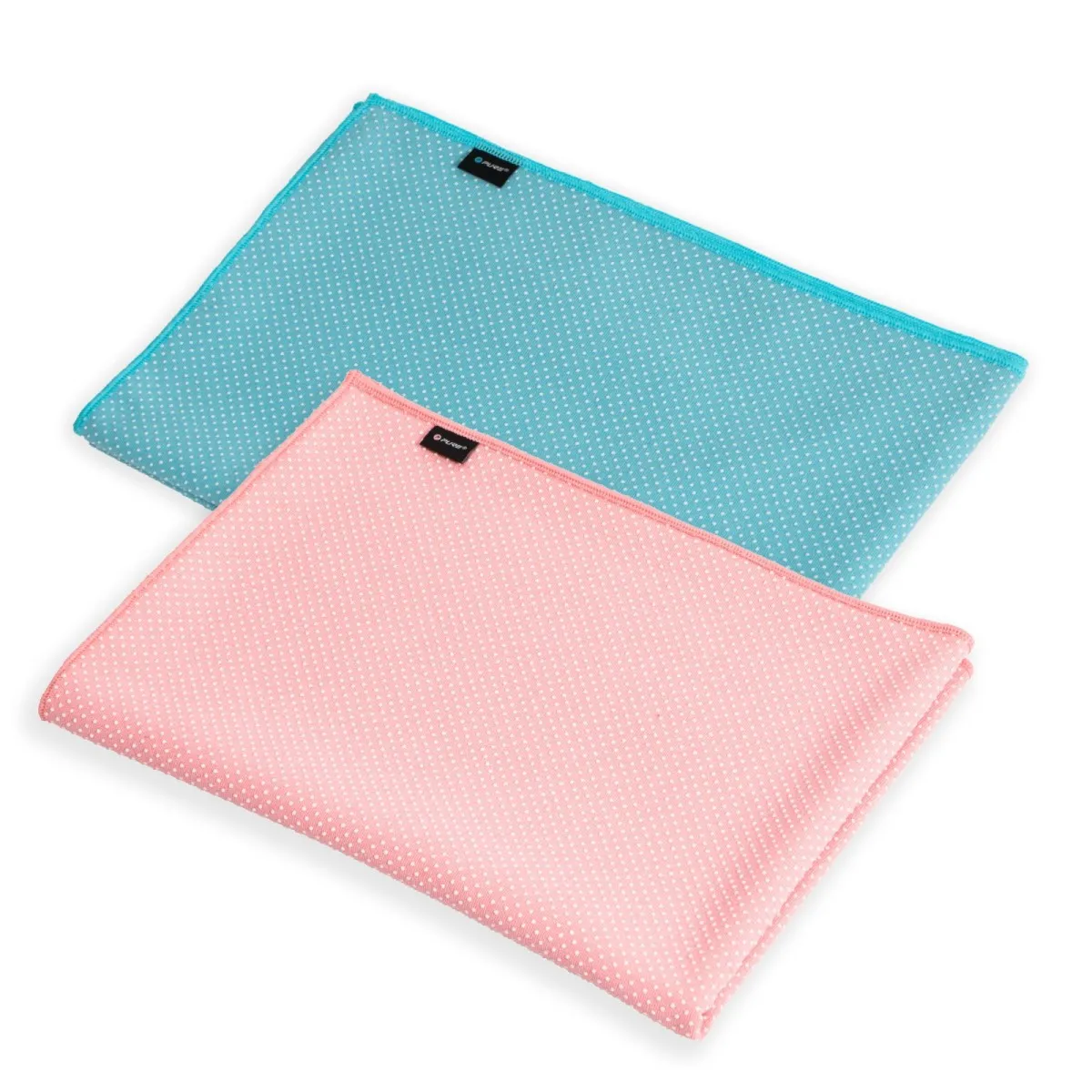 Pure2Improve yoga towel blue and pink