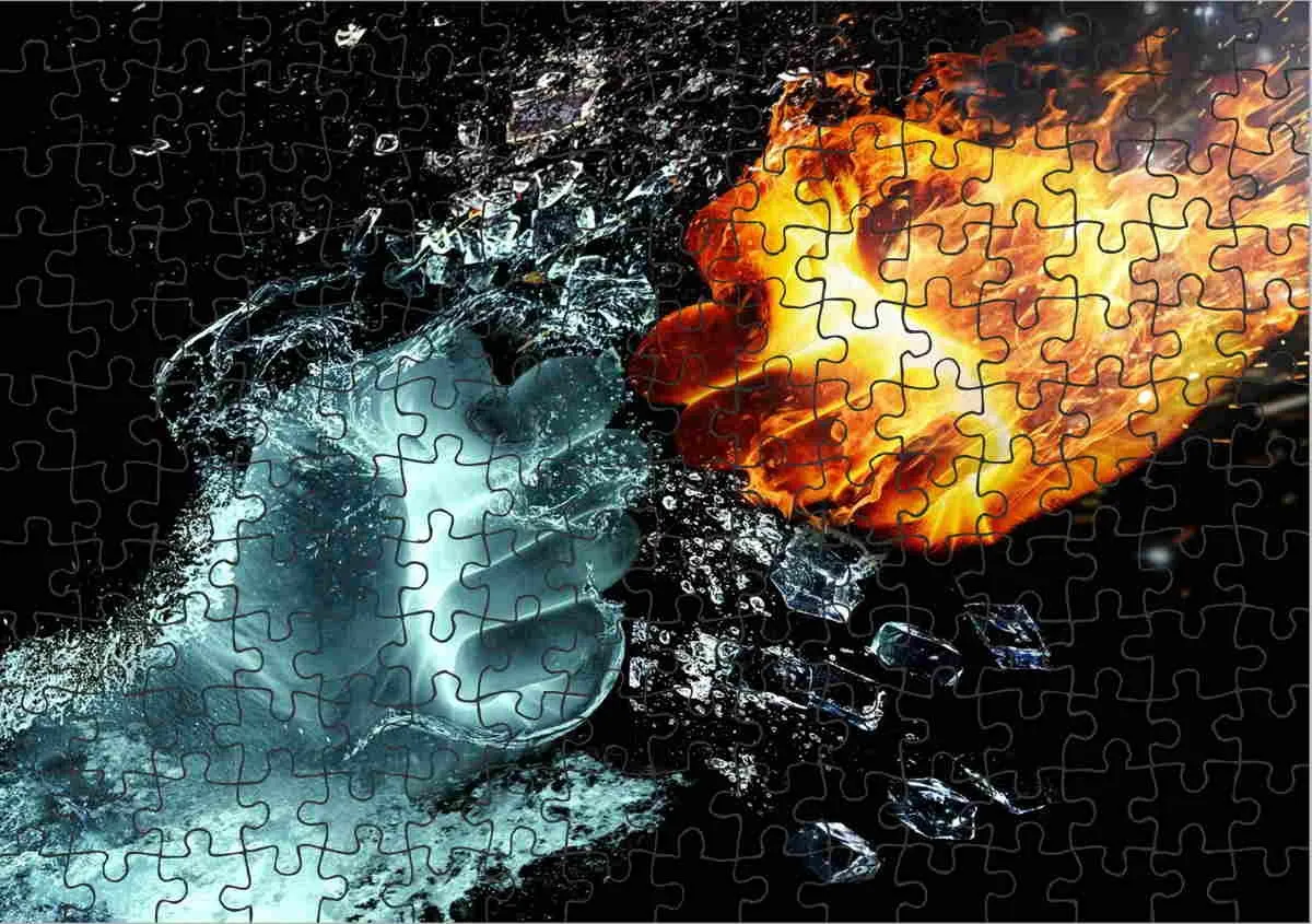 Fire and ice puzzle