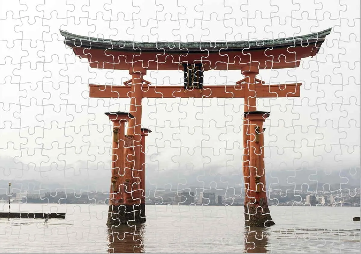 Puzzle japanese gate
