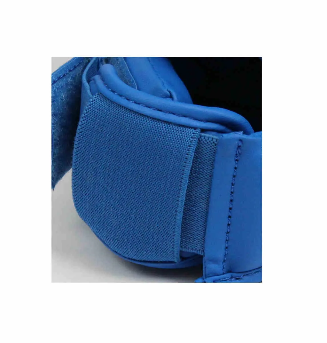 Schienbeinschutz Spannschutz blau für Karate und Kickboxen