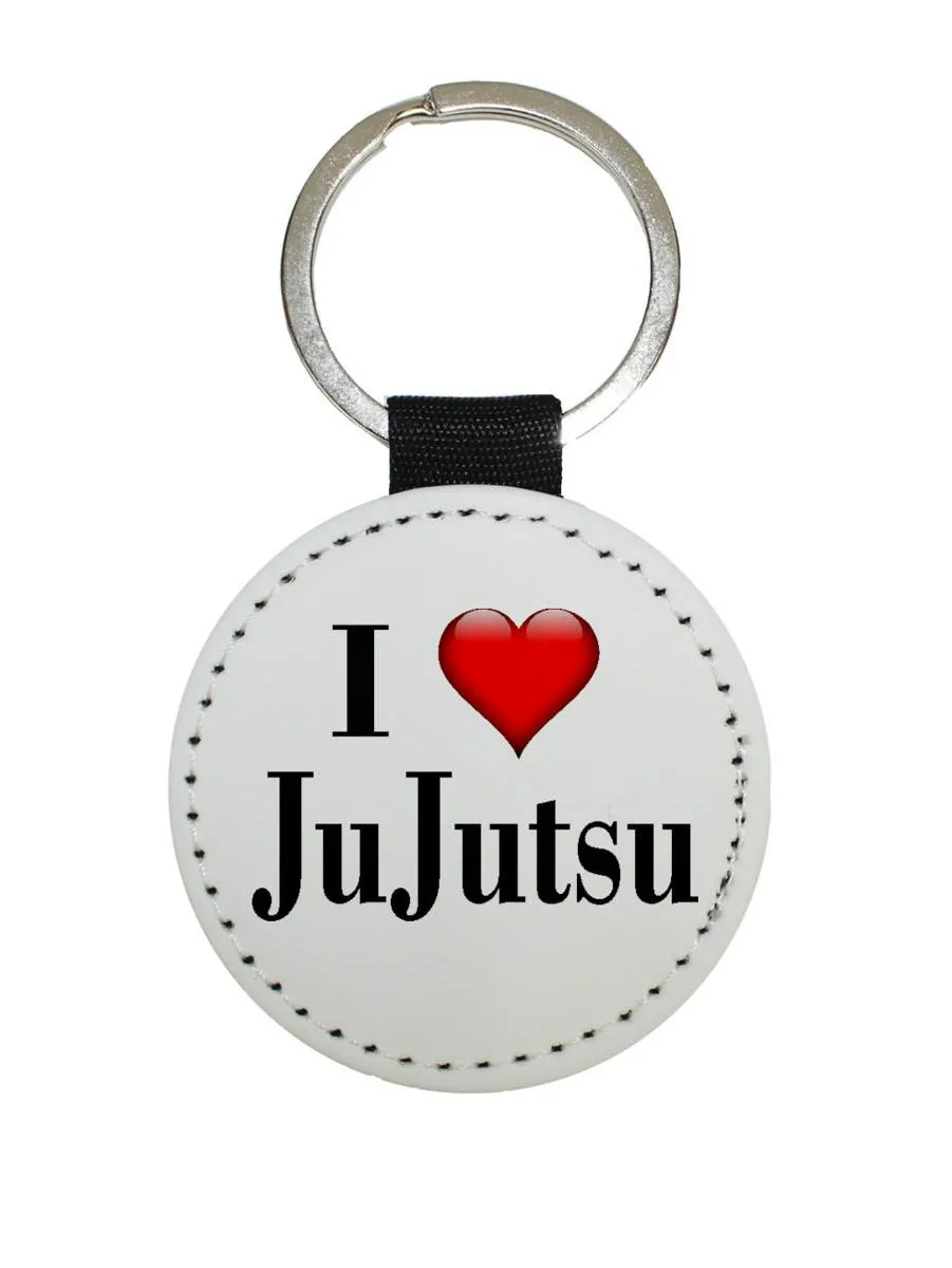 Porte-clés en différentes couleurs motif I Love JuJutsu