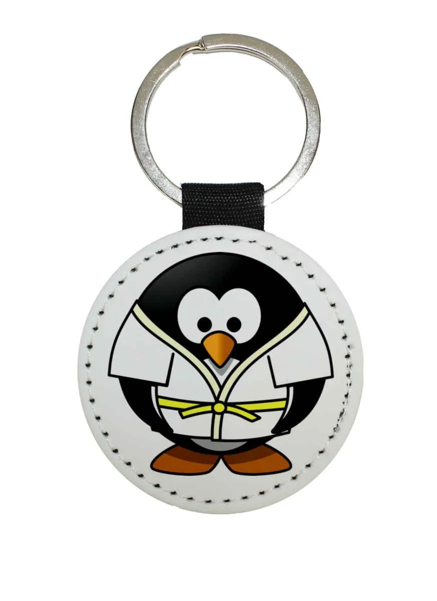Key rings in different colors motif Pinguin