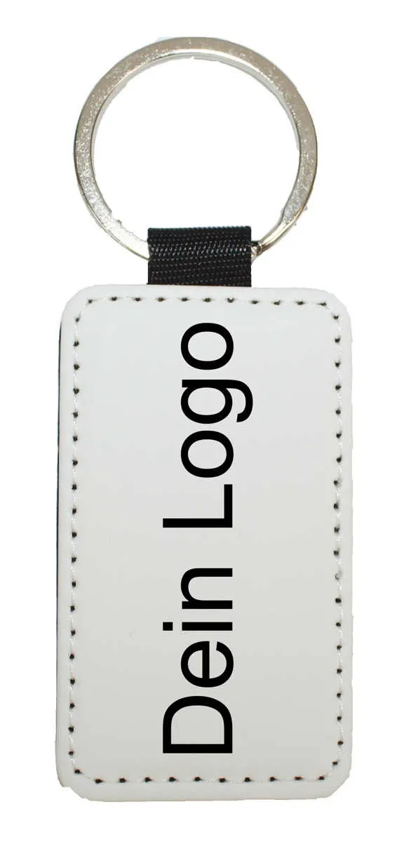 Leatherette key fob with your own logo
