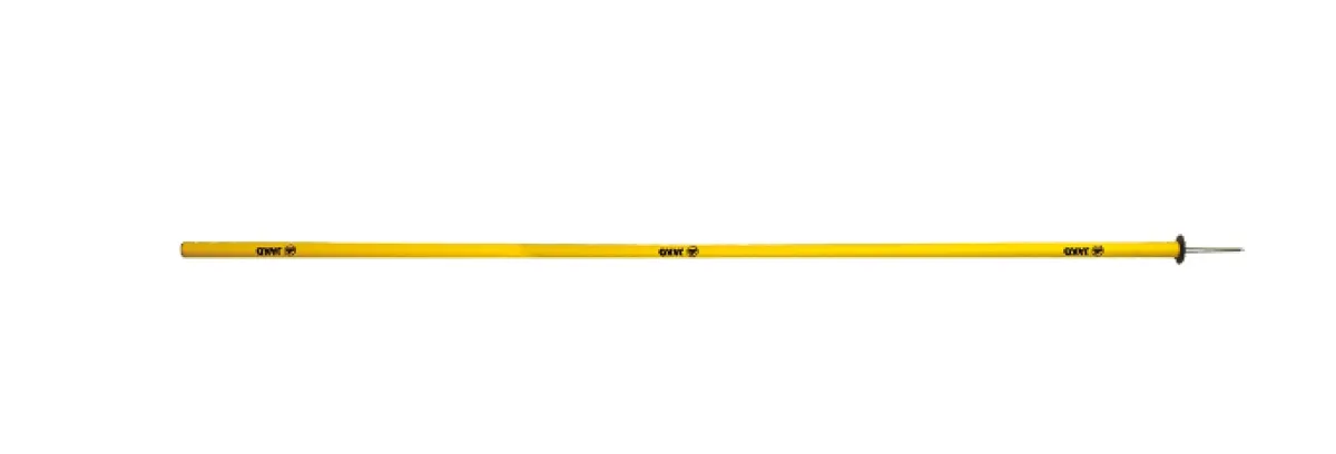 Piquet de slalom avec piquet de terre, env. 160 cm, jaune