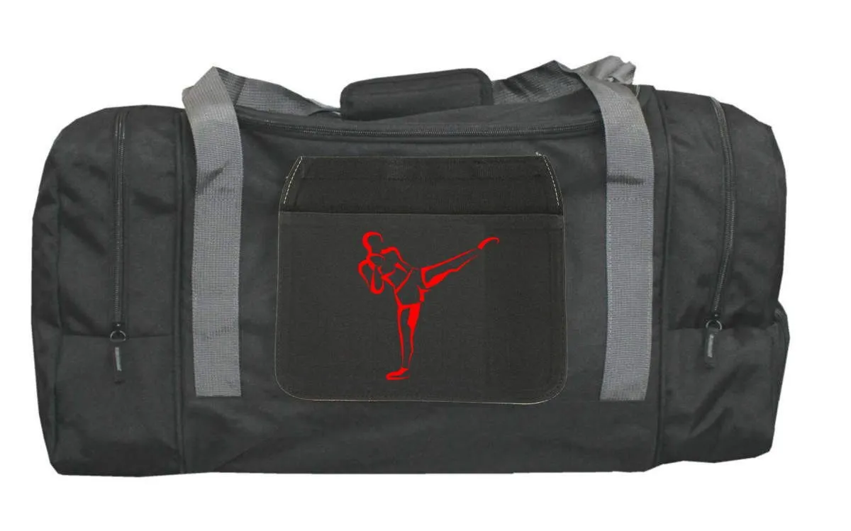 Bolsa de deporte kickboxing, 4 compartimentos, 60x27x30 cm