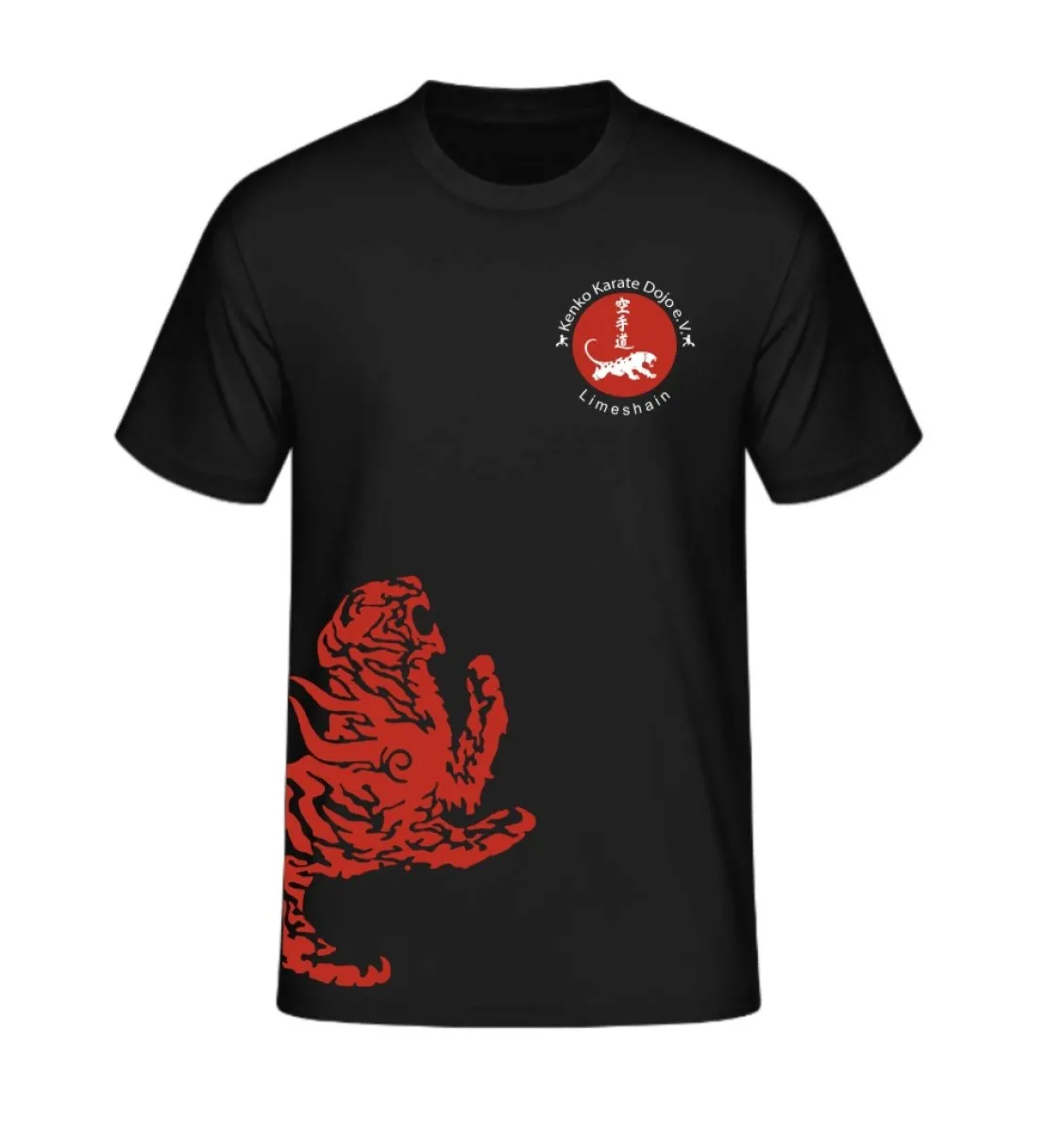 T-Shirt Kenko Karate Dojo Limeshain schwarz vorne