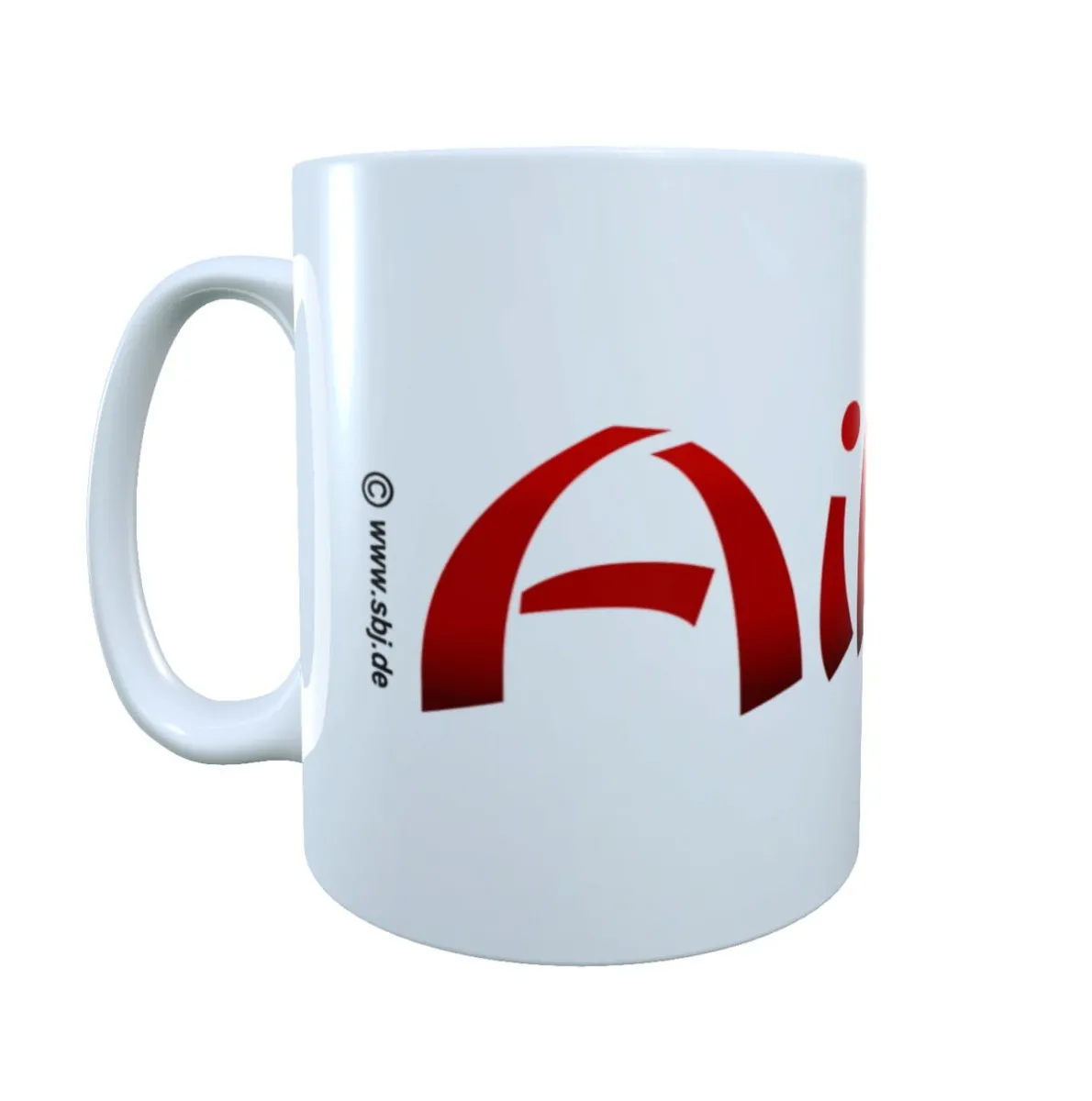 Becher - Kaffeetasse - Tasse weiß Aikido