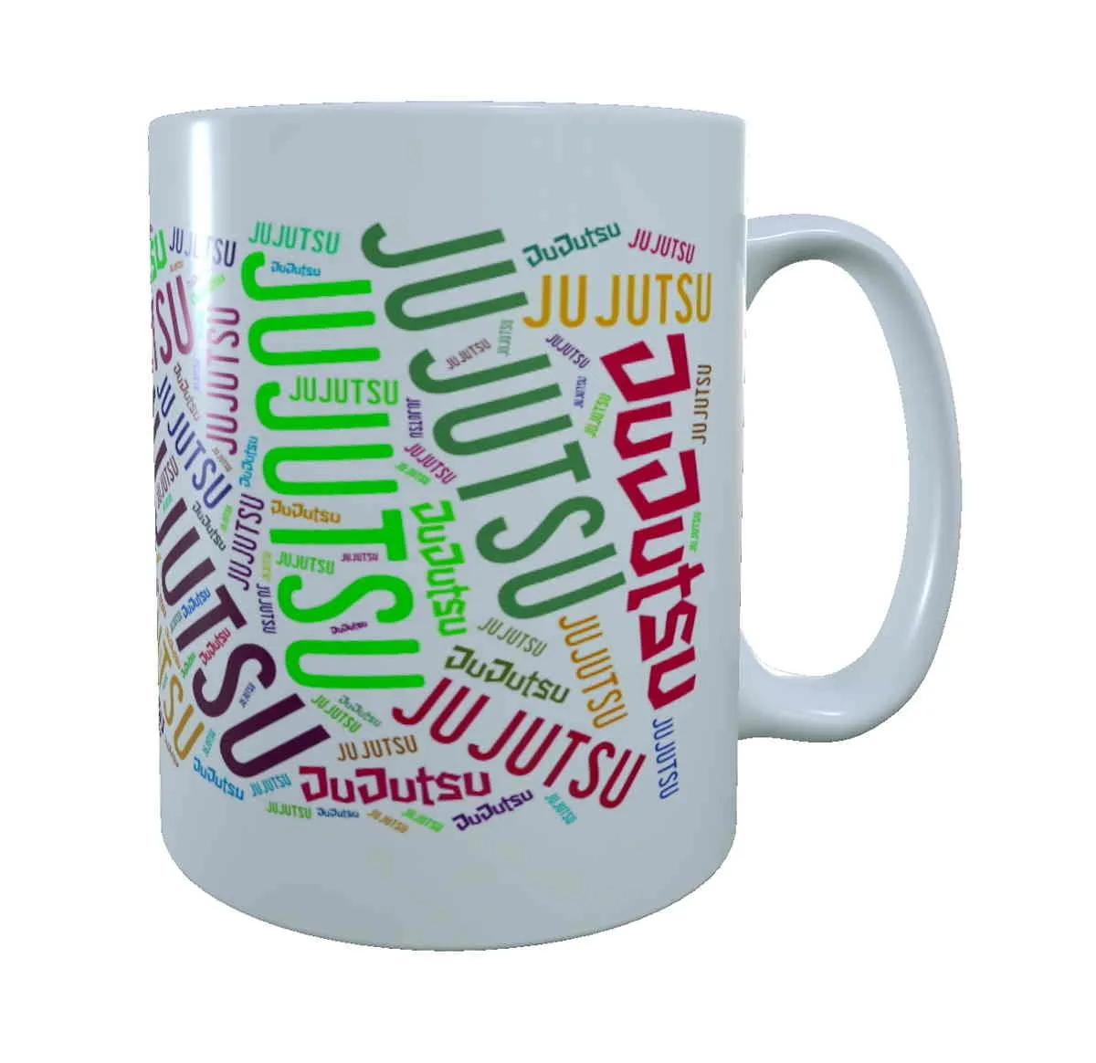 cup white printed with JuJutsu colourful
