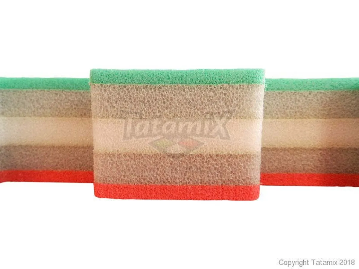 Tapete de judo para niños Tatami J40S rojo/gris/verde 100 cm x 100 cm x 4 cm