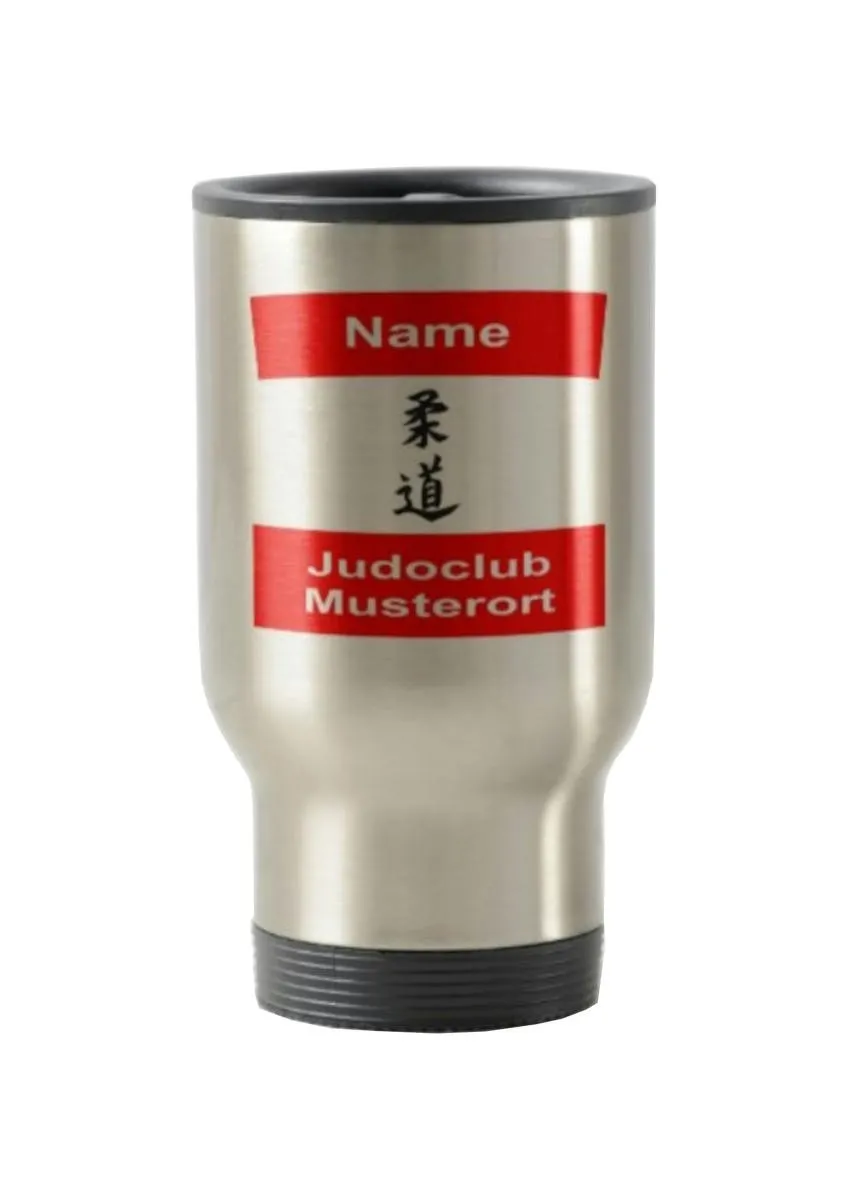 Gobelet thermique motif judo dossard logo