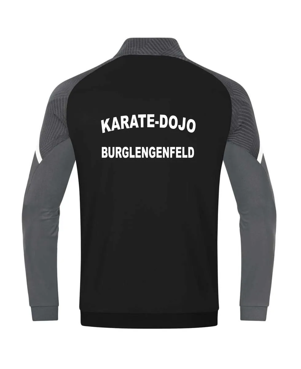 Polyesterjacke schwarz mit Druck Karate Dojo Burglengenfeld