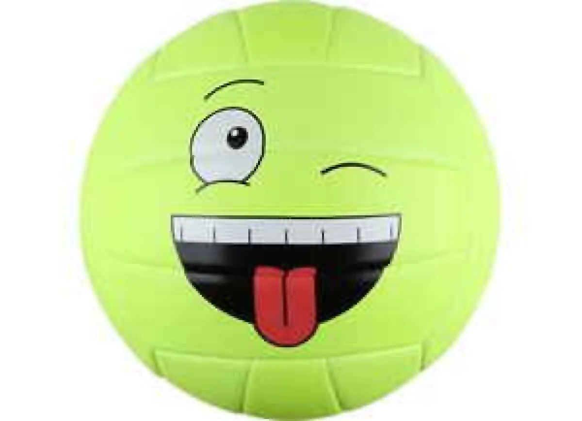 Beach volleyball SMILE neon yellow