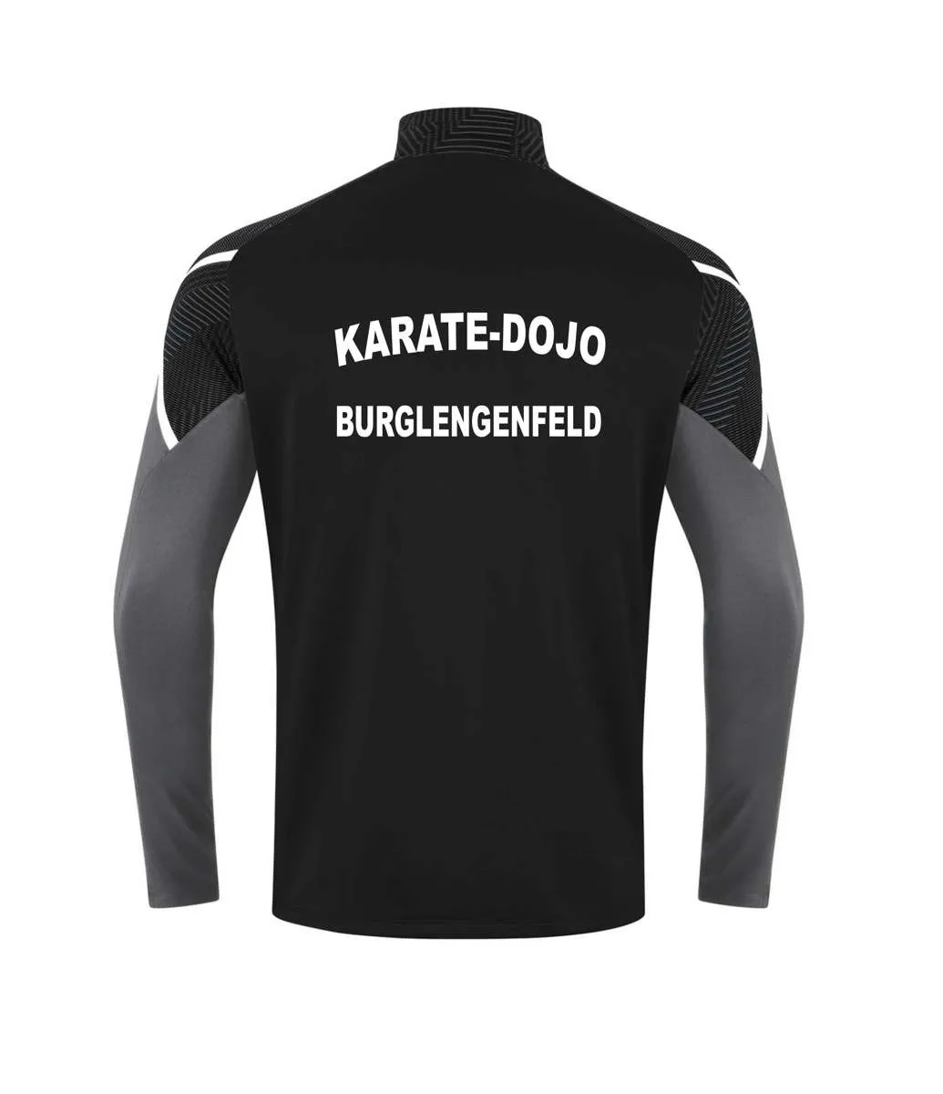 Zip Sweatshirt schwarz mit Druck Karate Dojo Burglengenfeld