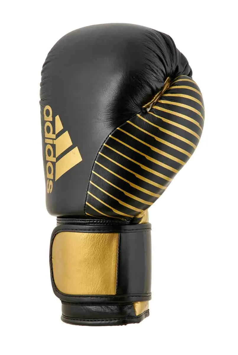 Guantes de boxeo adidas Competition Piel negro|dorado