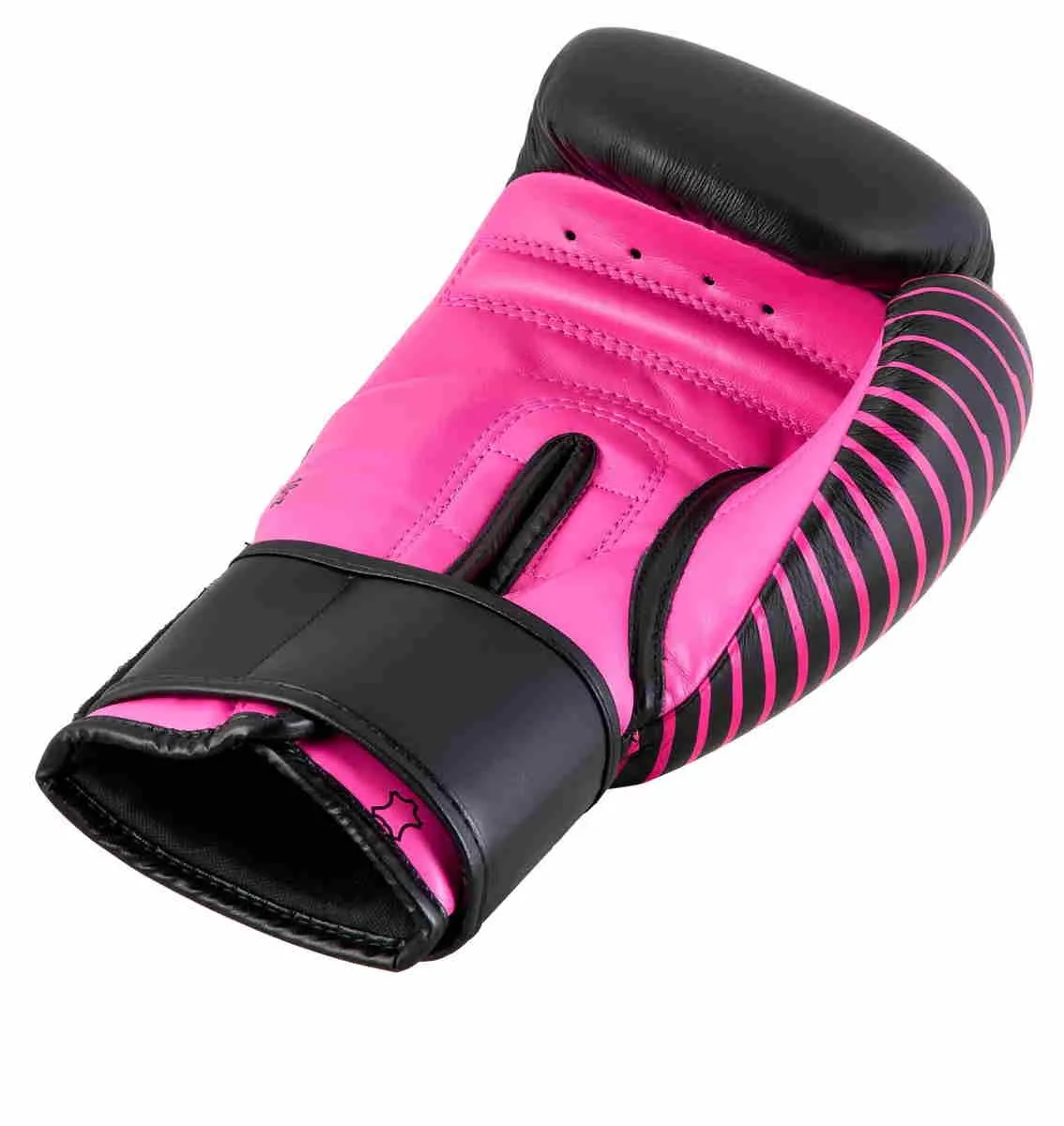 Guantes de boxeo adidas Competition Piel negro|rosa 10 OZ