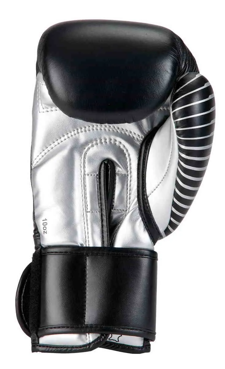 adidas Boxhandschuh Competition Leder schwarz|silber