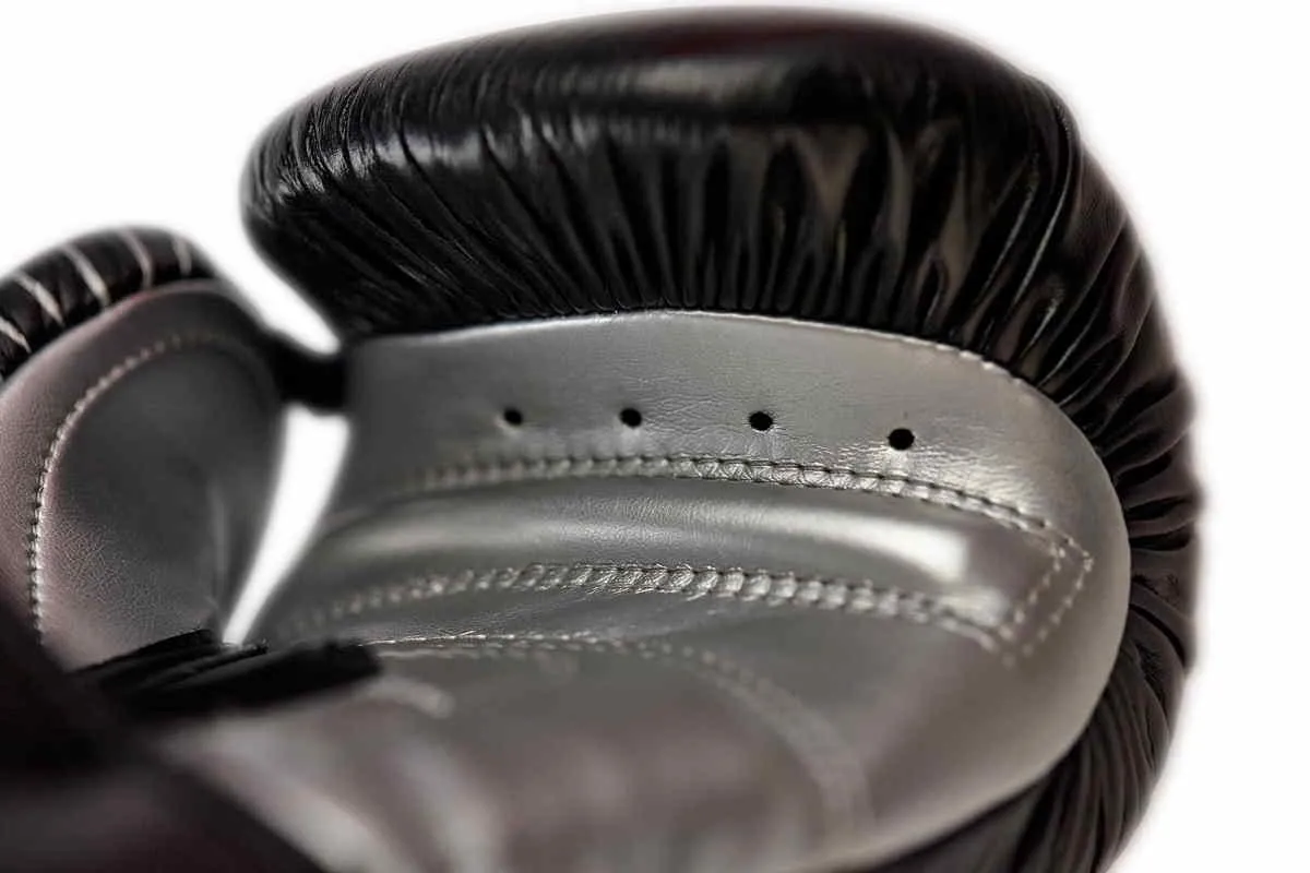 Guantes de boxeo adidas Competition Piel negro|plata