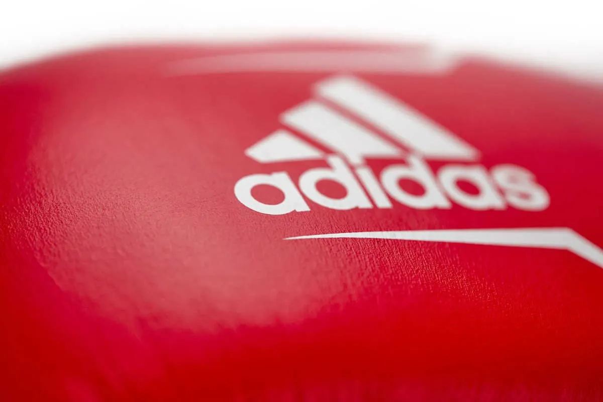adidas boxing glove Speed 165 leather red|white 10 OZ