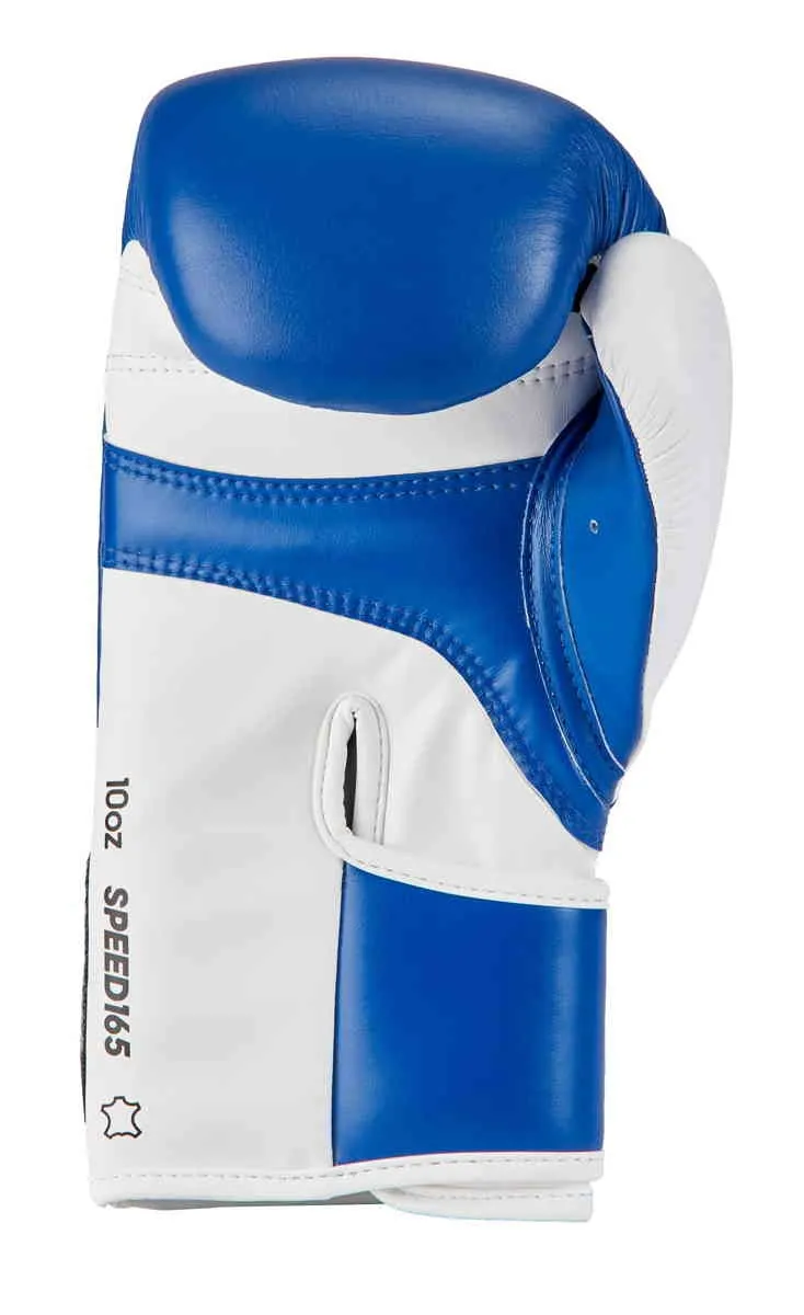 adidas boxing glove Speed 165 leather royal blue|white 10 OZ