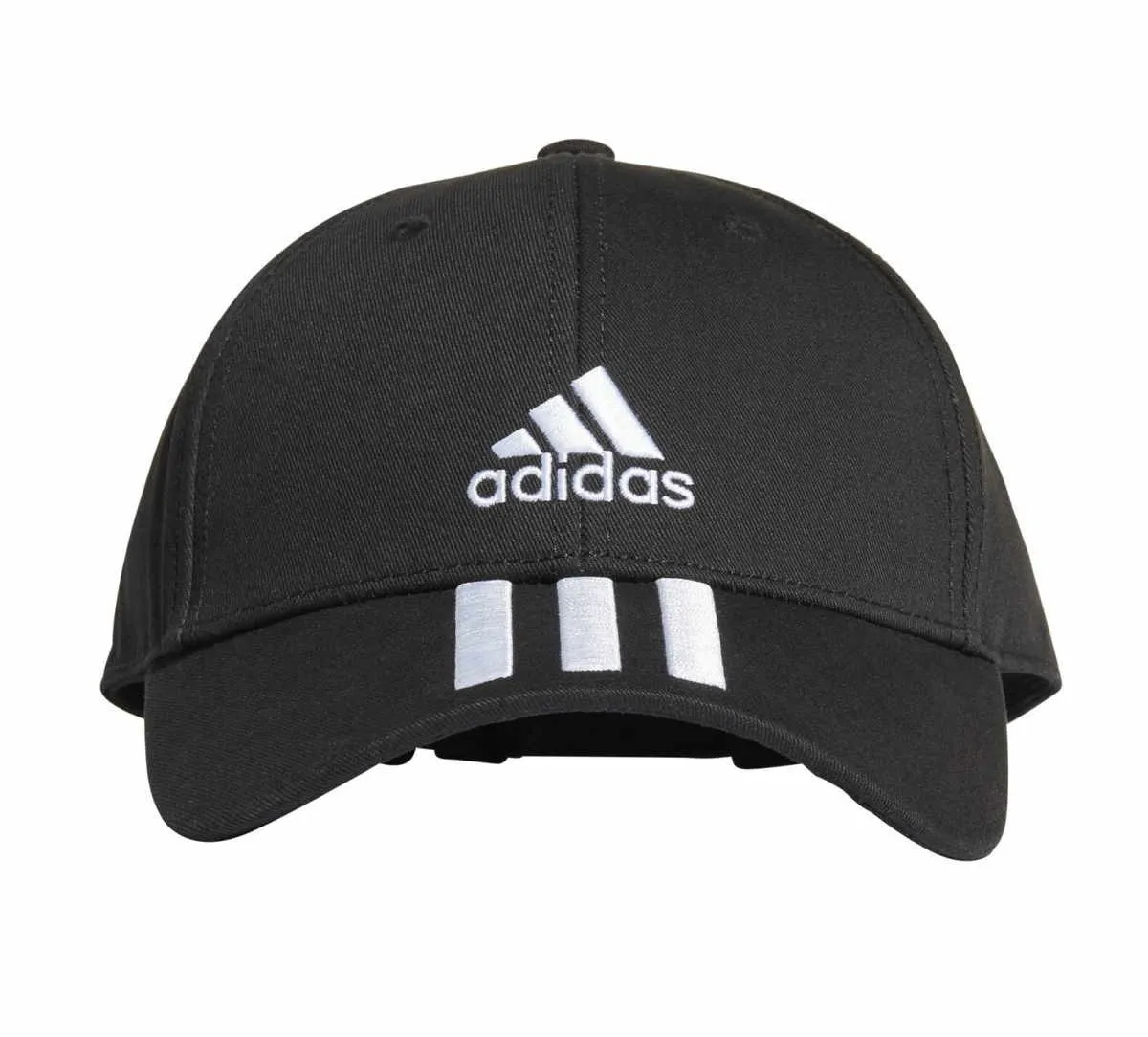 gorra adidas negra con rayas blancas