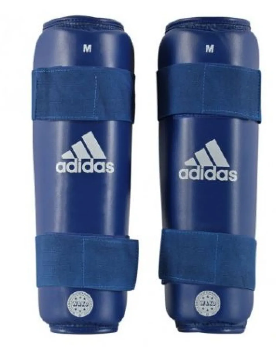 adidas Kickboxen WAKO Schienbeinschutz blau