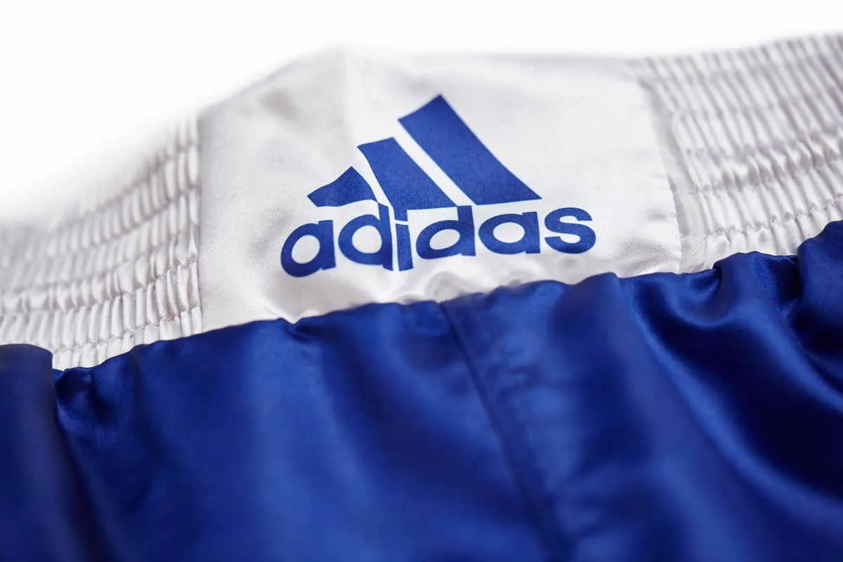 adidas Kickboxing Hose lang 300T blau|rot|weiß