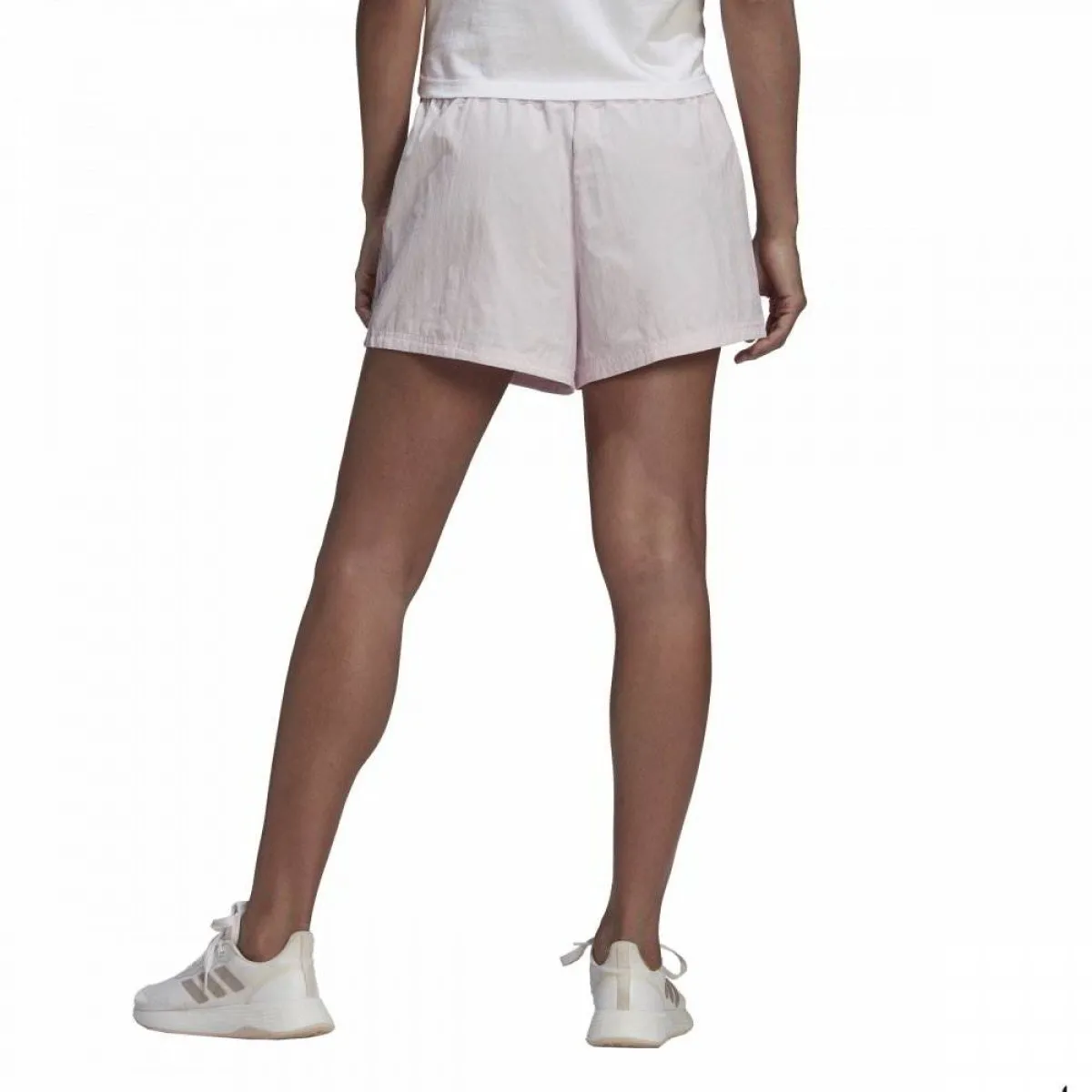 adidas Sporthose kurz Damen hellviolett/weiß