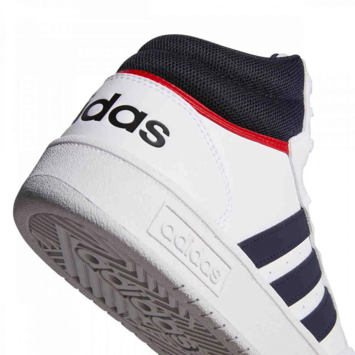 adidas Sportschuh HOOPS 3.0 MID weiß schwarz rot 12-adiGY5543