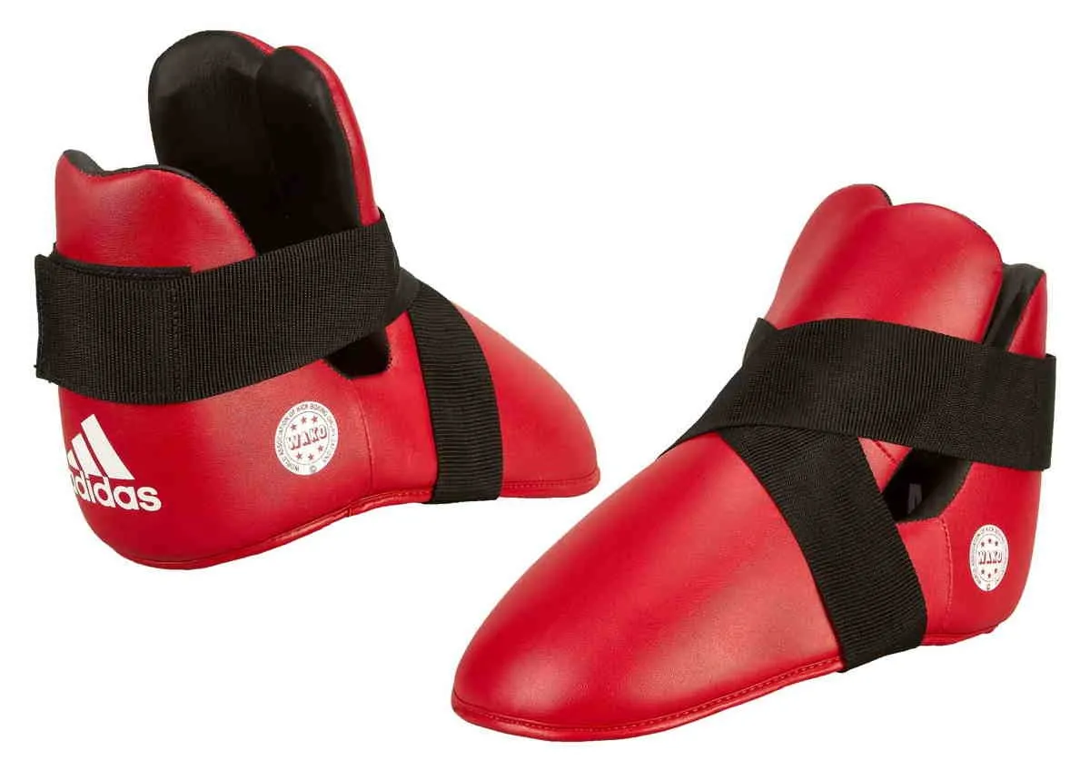 Protector de pies adidas Super Safety WAKO rojo