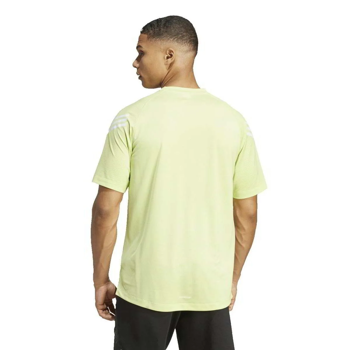 adidas T-Shirt Train Icons 3-Streifen lime 12-ADIIJ8124