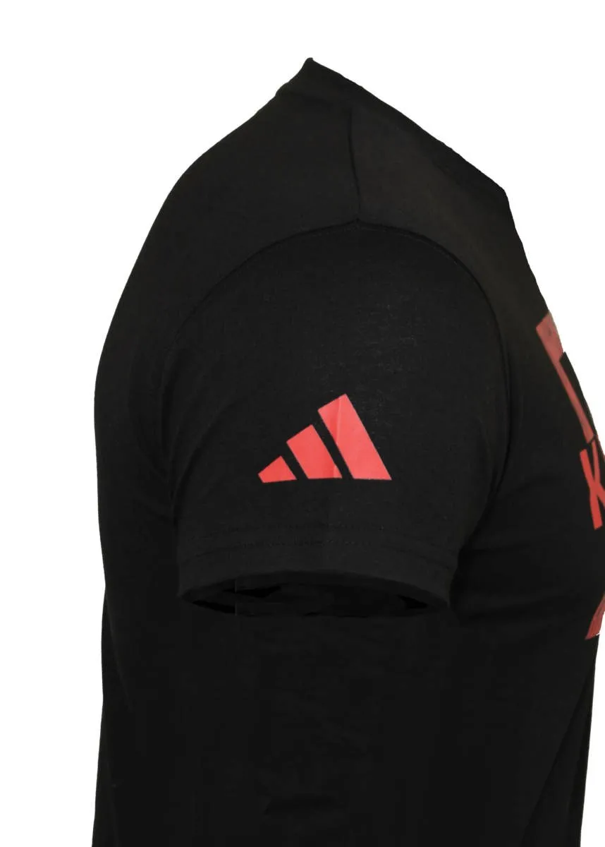adidas T-Shirt MATS Karaté noir/rouge WKF