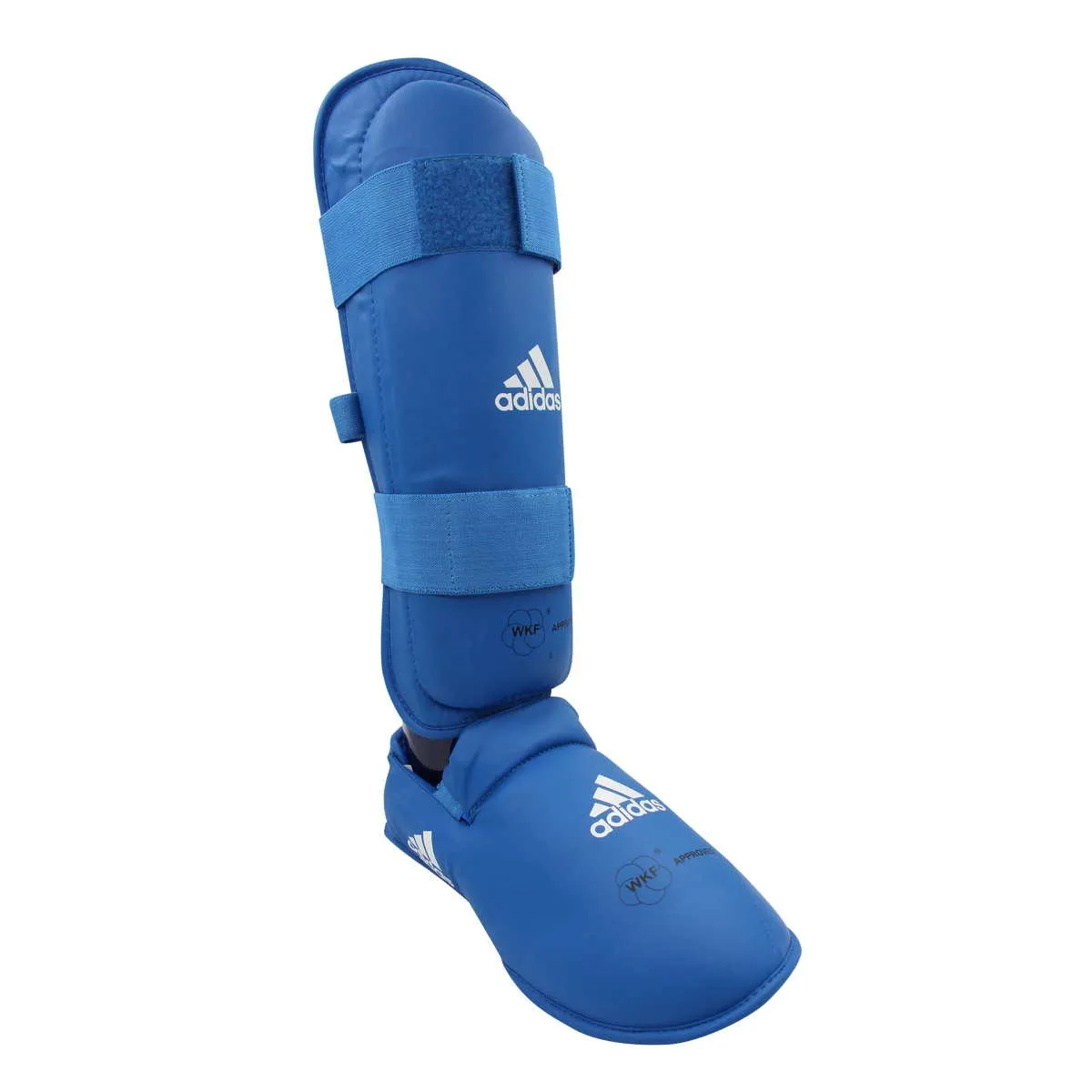 Espinillera Adidas homologada WKF azul