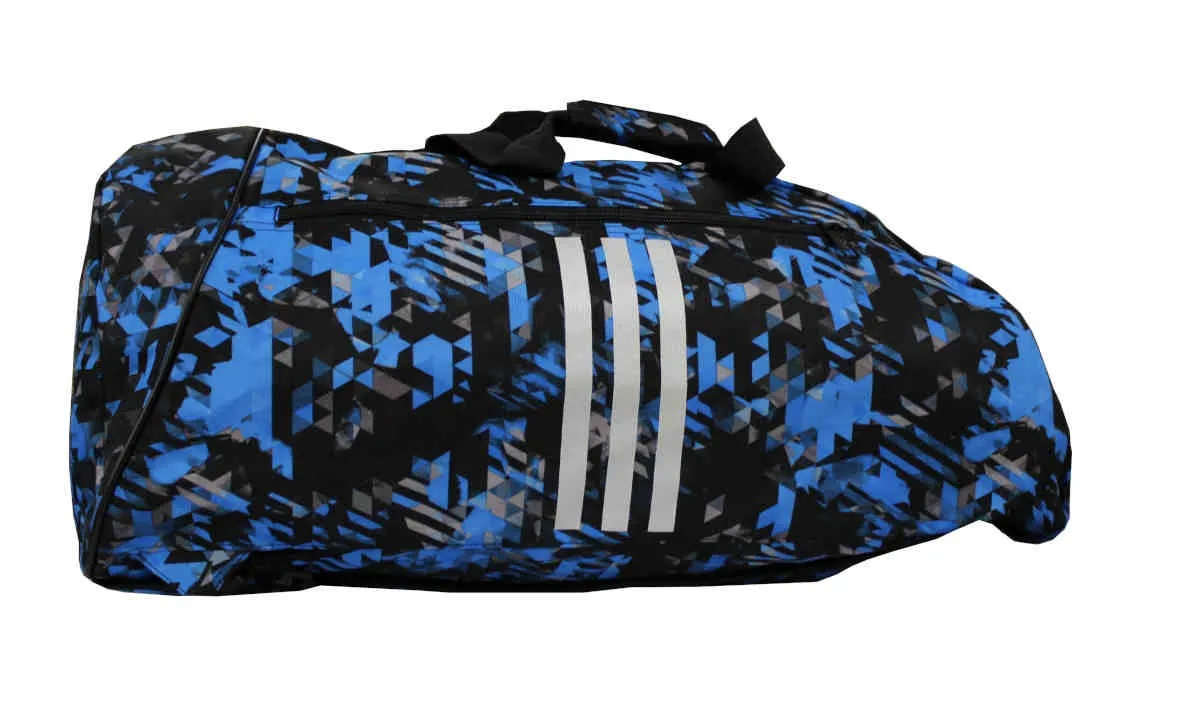 adidas Sporttasche - Sportrucksack Camouflage blau/silber