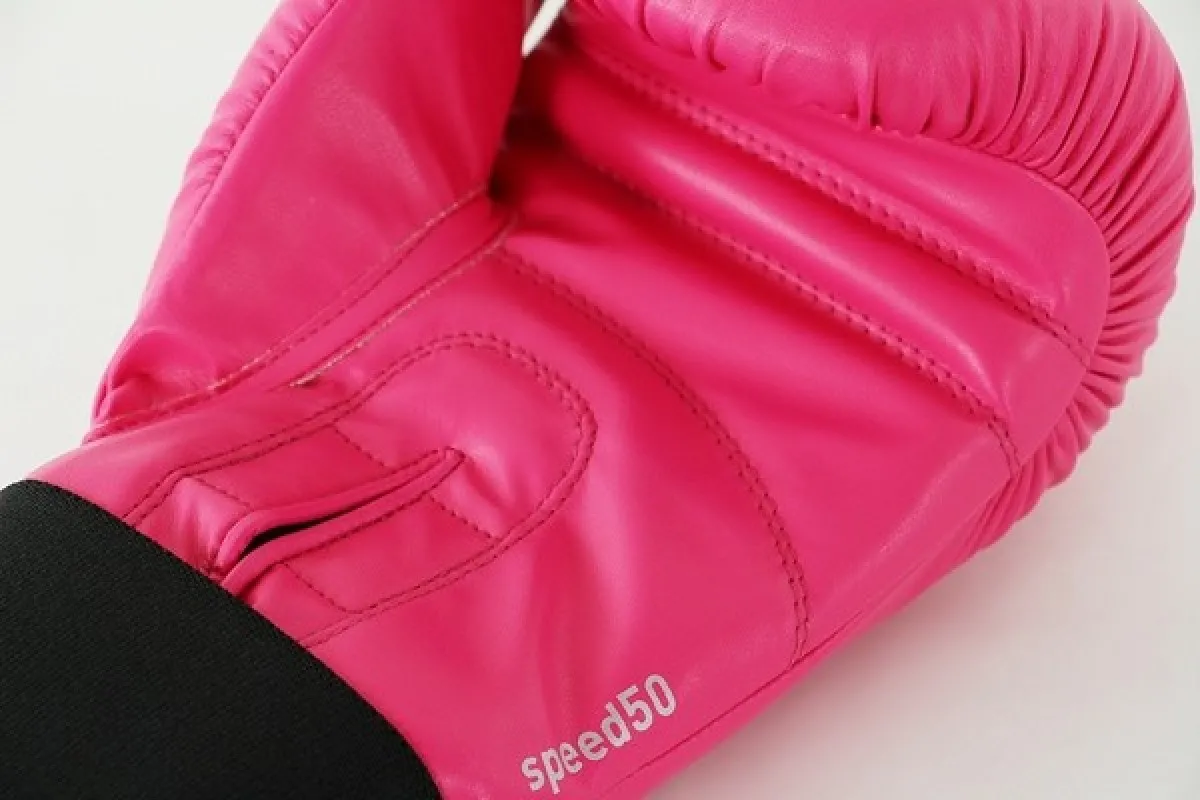 Guantes de boxeo adidas Speed 50 rosa/plata
