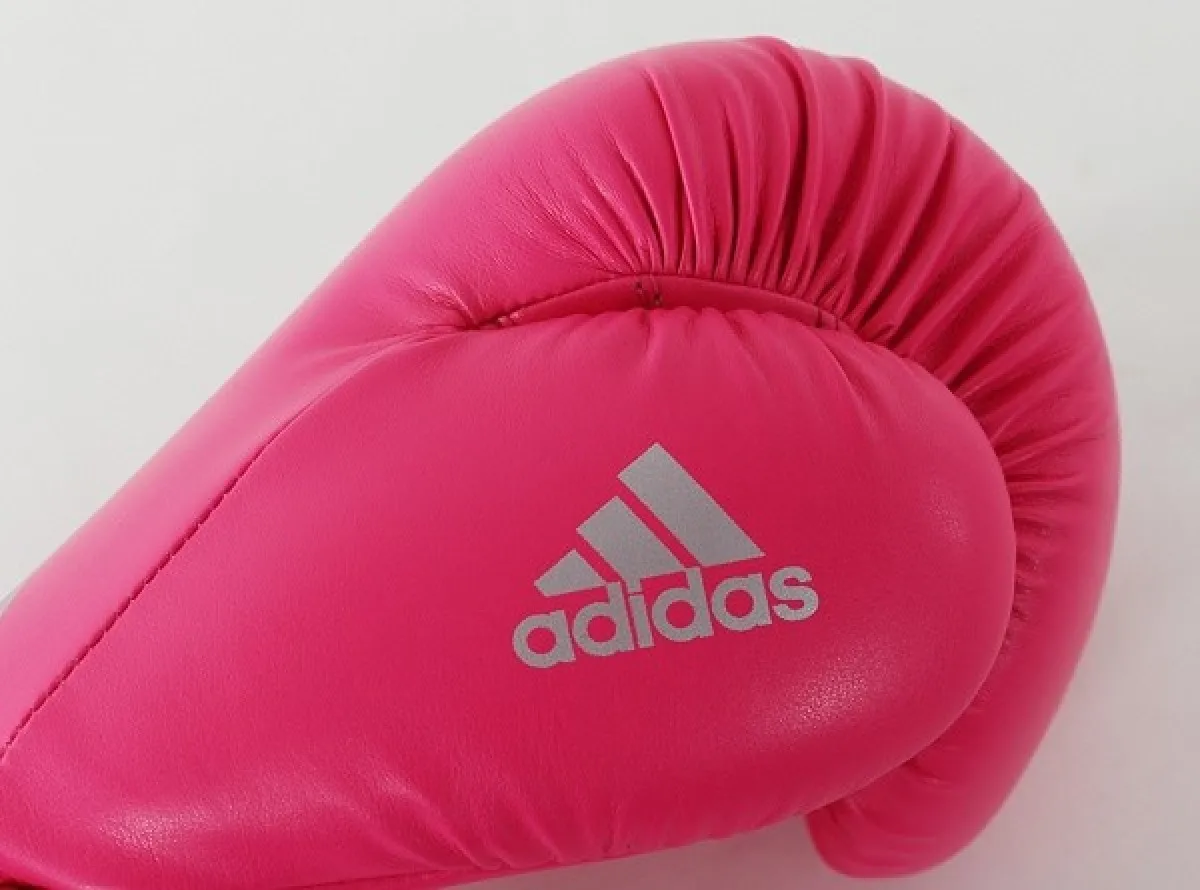 adidas Speed 50 pink/silver boxing gloves