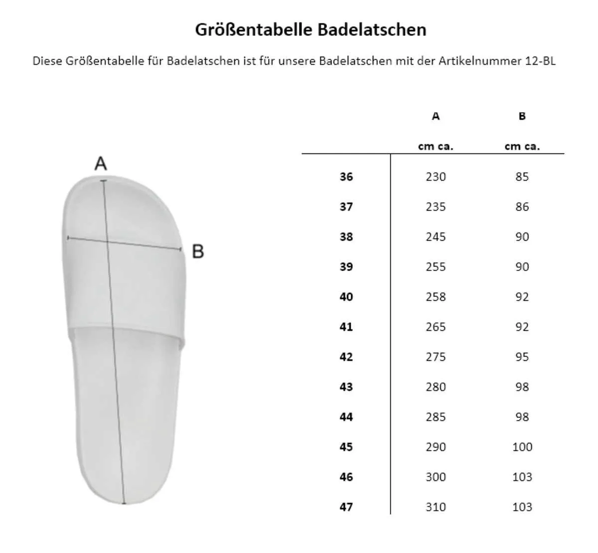 Chaussures de bain Allemagne
