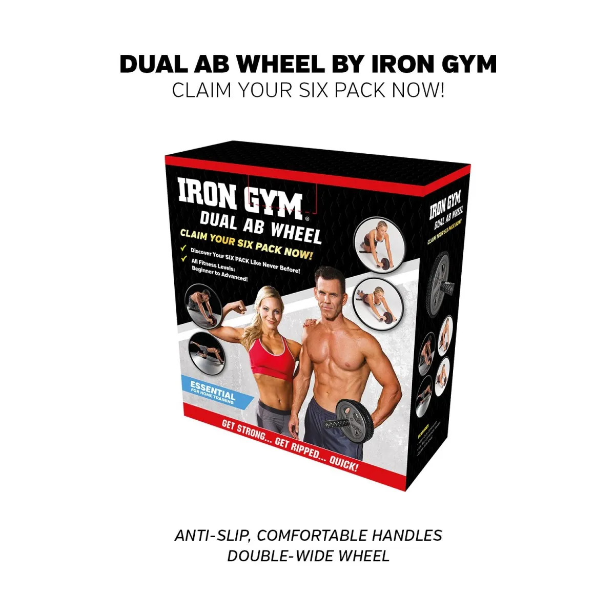 Iron Gym - Dual Ab Wheel Verpackung